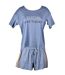 Pyjama Court Femme LITTLE UNICORN LINE MC11 Bleu
