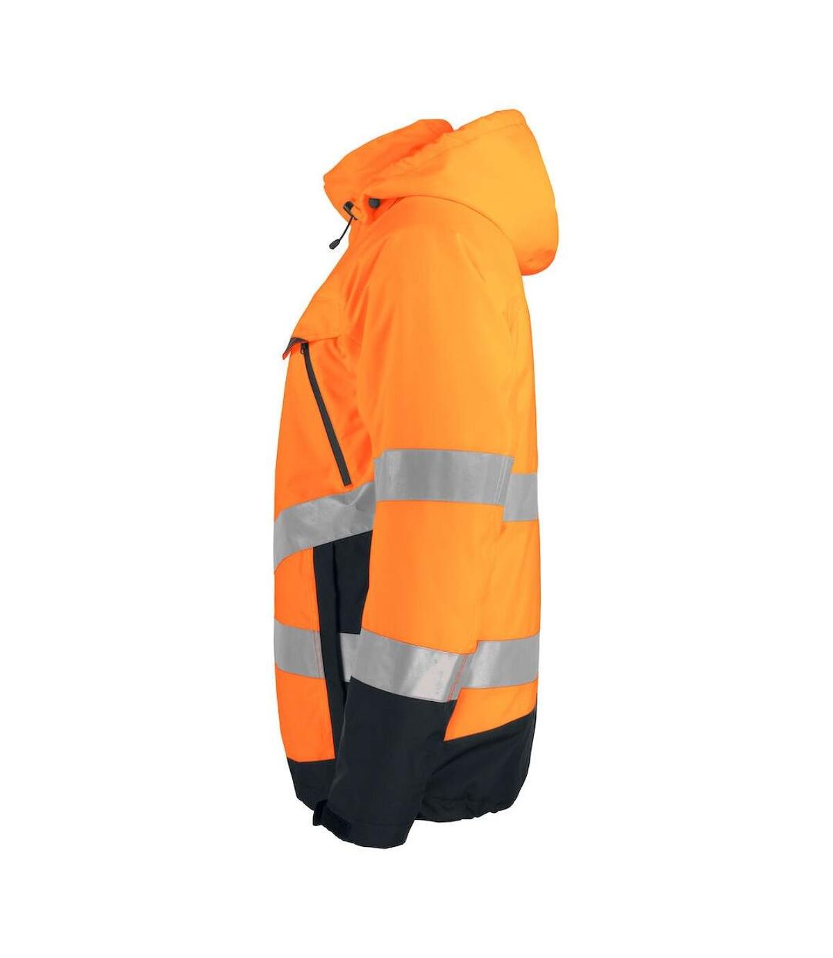 Projob Mens Functional Reflective Tape Padded Jacket (Orange/Black)