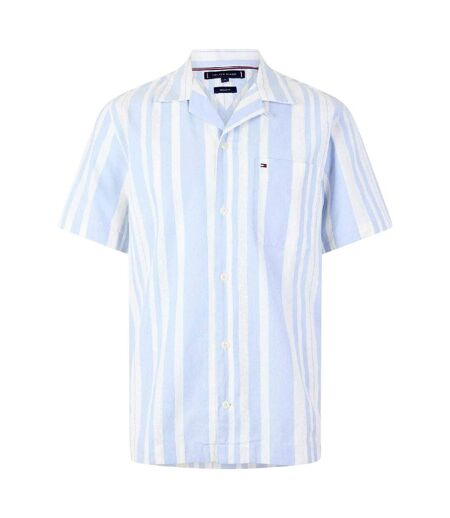 Mens Striped Shirt Breezy Blue Tommy Hilfiger