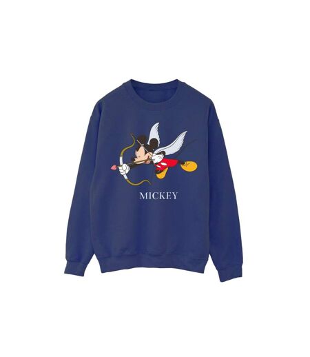 Disney Sweatshirt Femmes/Dames Mickey Mouse Love Cherub (Marine) - UTBI28167