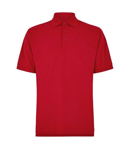 Polo klassic homme rouge foncé Kustom Kit