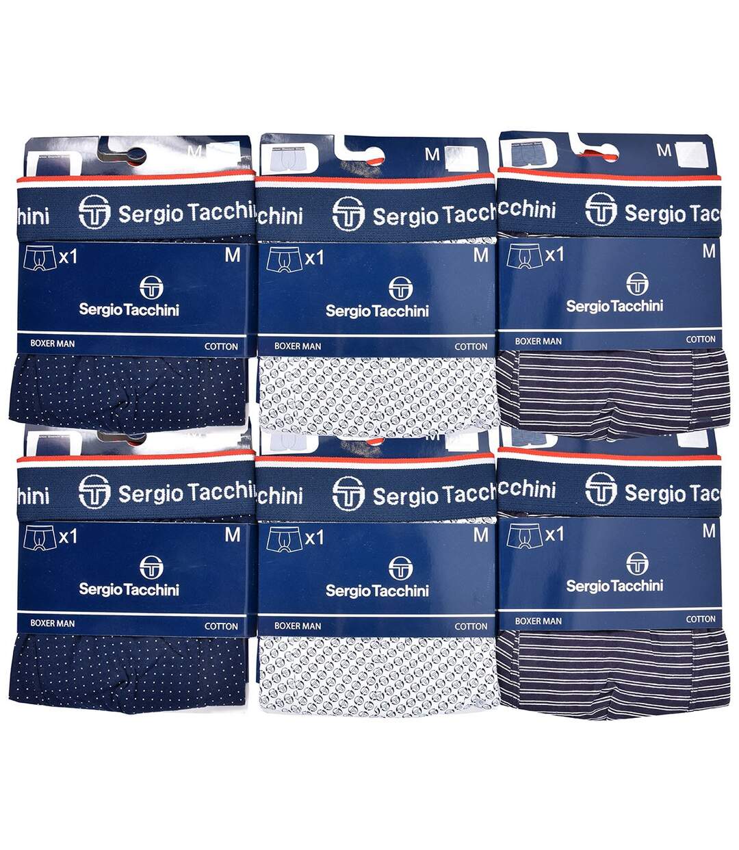 Boxer Homme SERGIO TACCHINI Lot de 6 Pack de 6 Boxers 0738-3