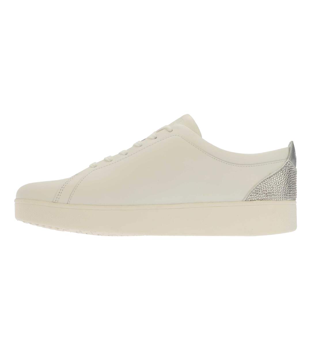 Baskets Motif/style Cristal Rally Femme Blanc Argenté Fit Flop-3
