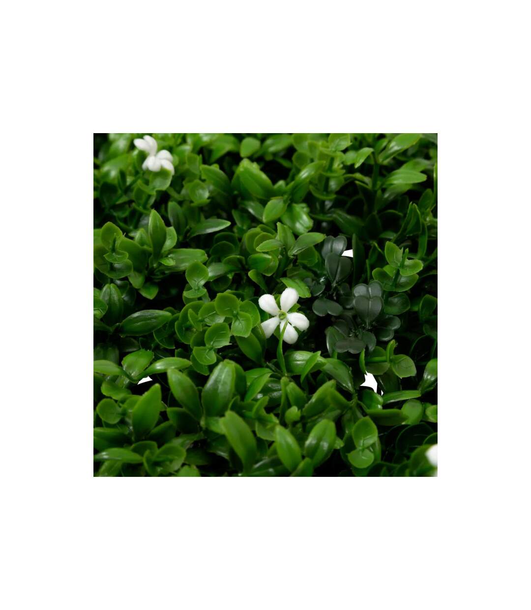 Carré Végétal Artificiel Classique Izy 50cm Vert-2