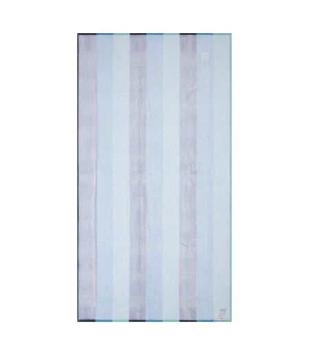 Contrast striped cotton beach towel blue Mountain Warehouse