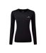 Womens/ladies core long-sleeved t-shirt black Ronhill