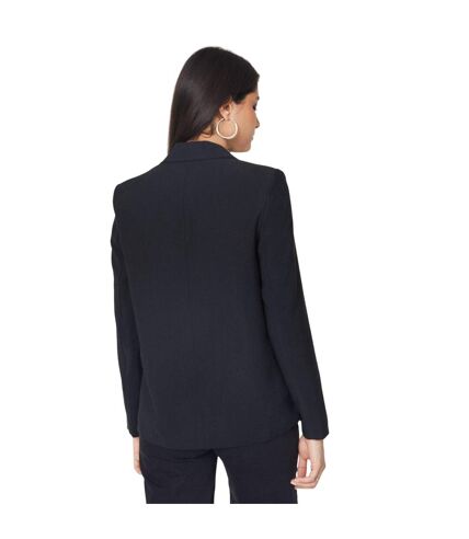 Womens/ladies double-breasted blazer black Dorothy Perkins