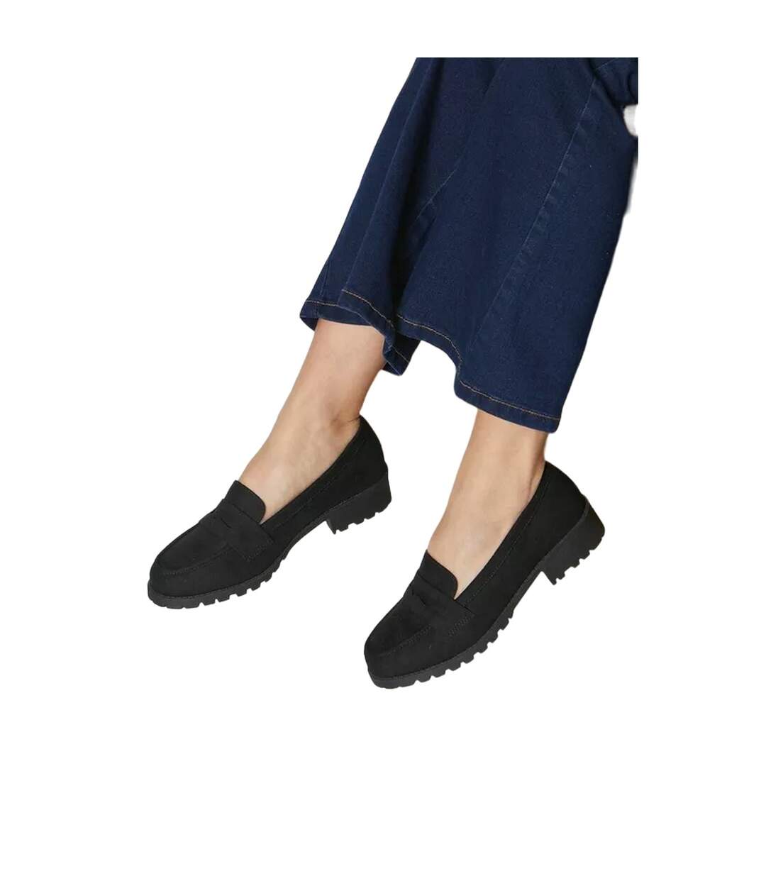 Mocassins Penny Leoni Femme Noir Naturel Dorothy Perkins-3