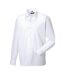 Chemise de travail à manches longues 100% coton homme blanc Russell-3