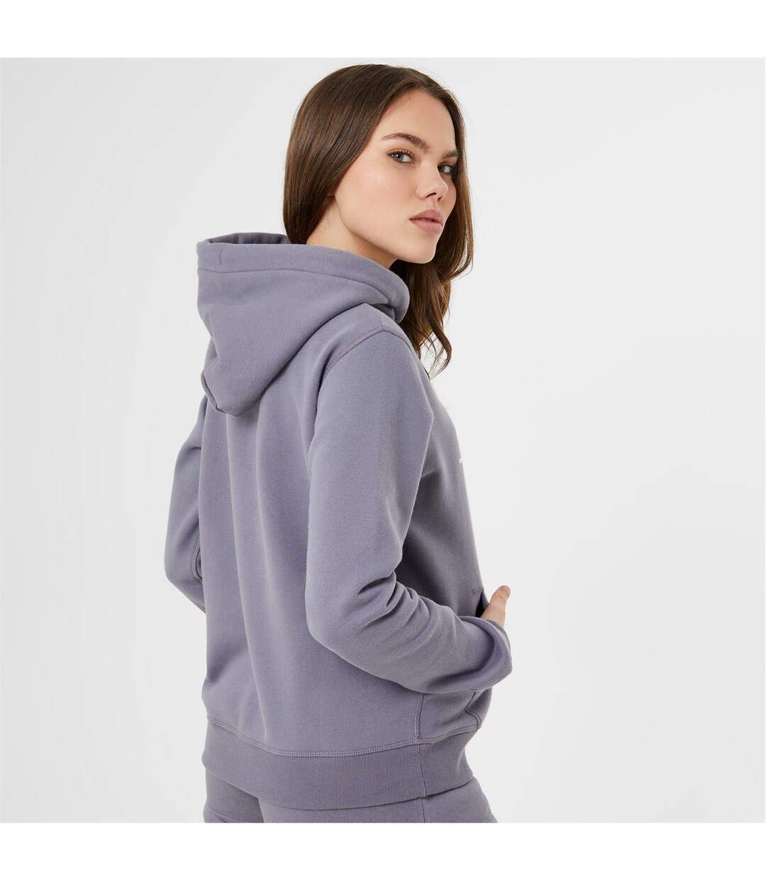 Womens/ladies Graphic Logo Hoodie Grey Blue Jack Wills-2