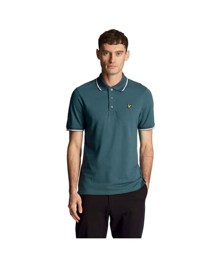 Polo homme vert malachite / blanc Lyle & Scott Lyle & Scott