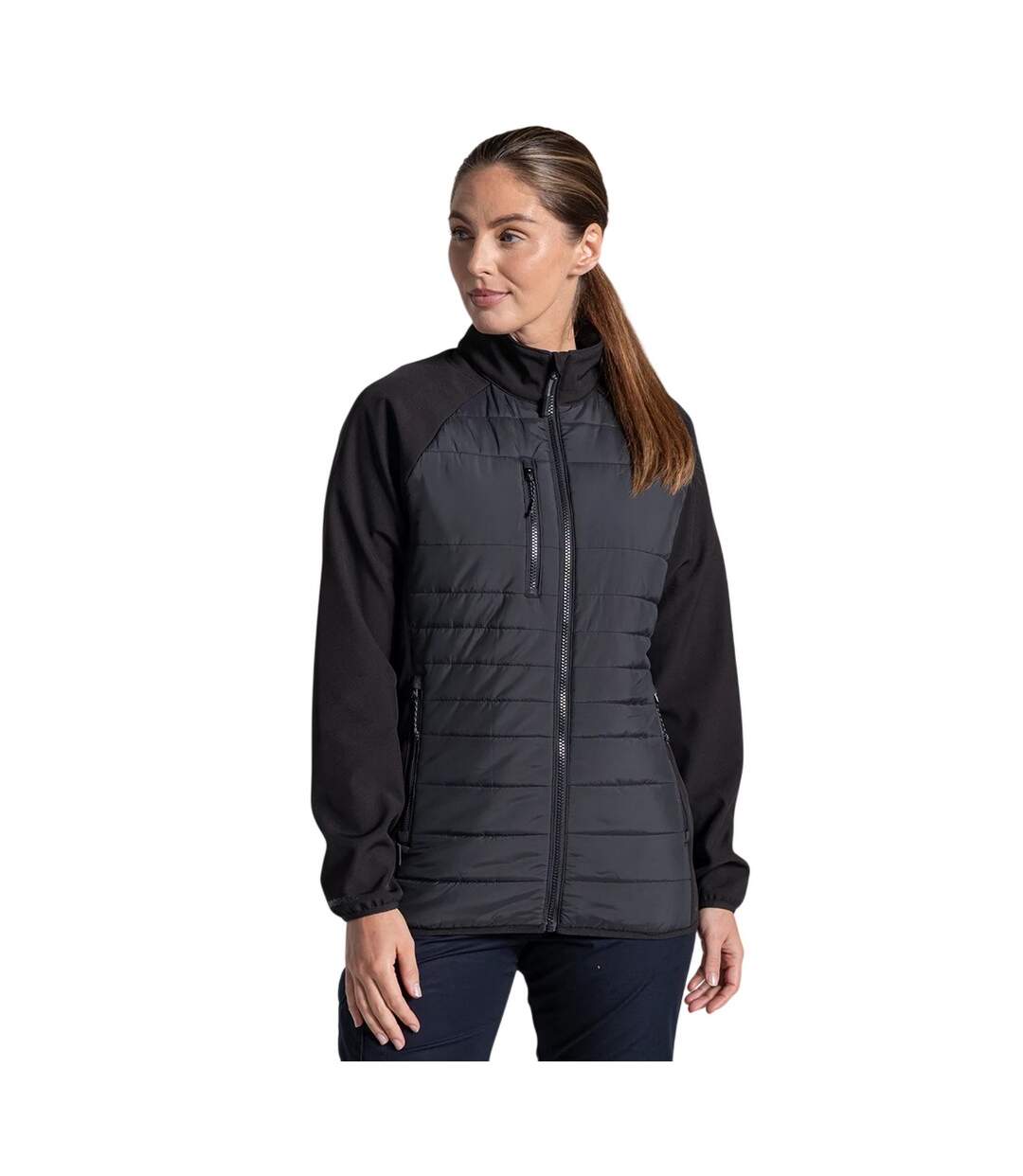 Veste Hybride Compress Lite Femme Noir Craghoppers Expert-1