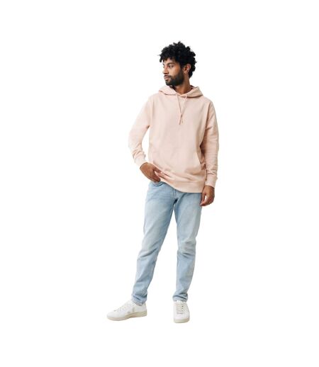 Unisex adult rila recycled cotton lightweight hoodie peach nectar Iqoniq
