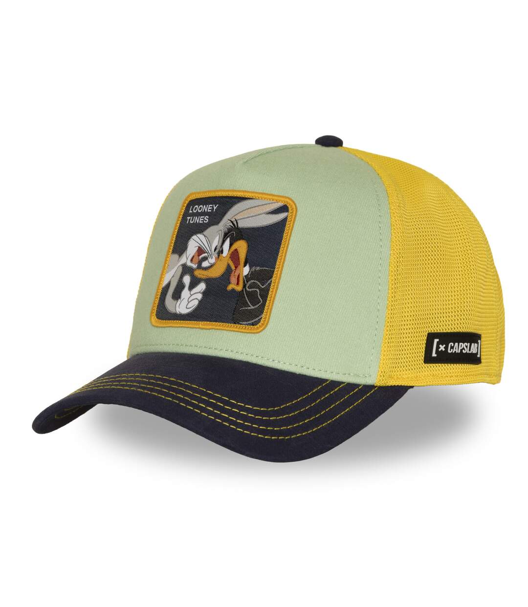 Casquette trucker premium filet et patch Looney Tunes Bugs and Daffy Capslab-1