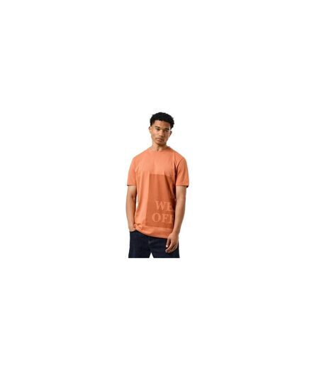 Mens Ryan Tonal Prison Cotton T-shirt Orange Weekend Offender