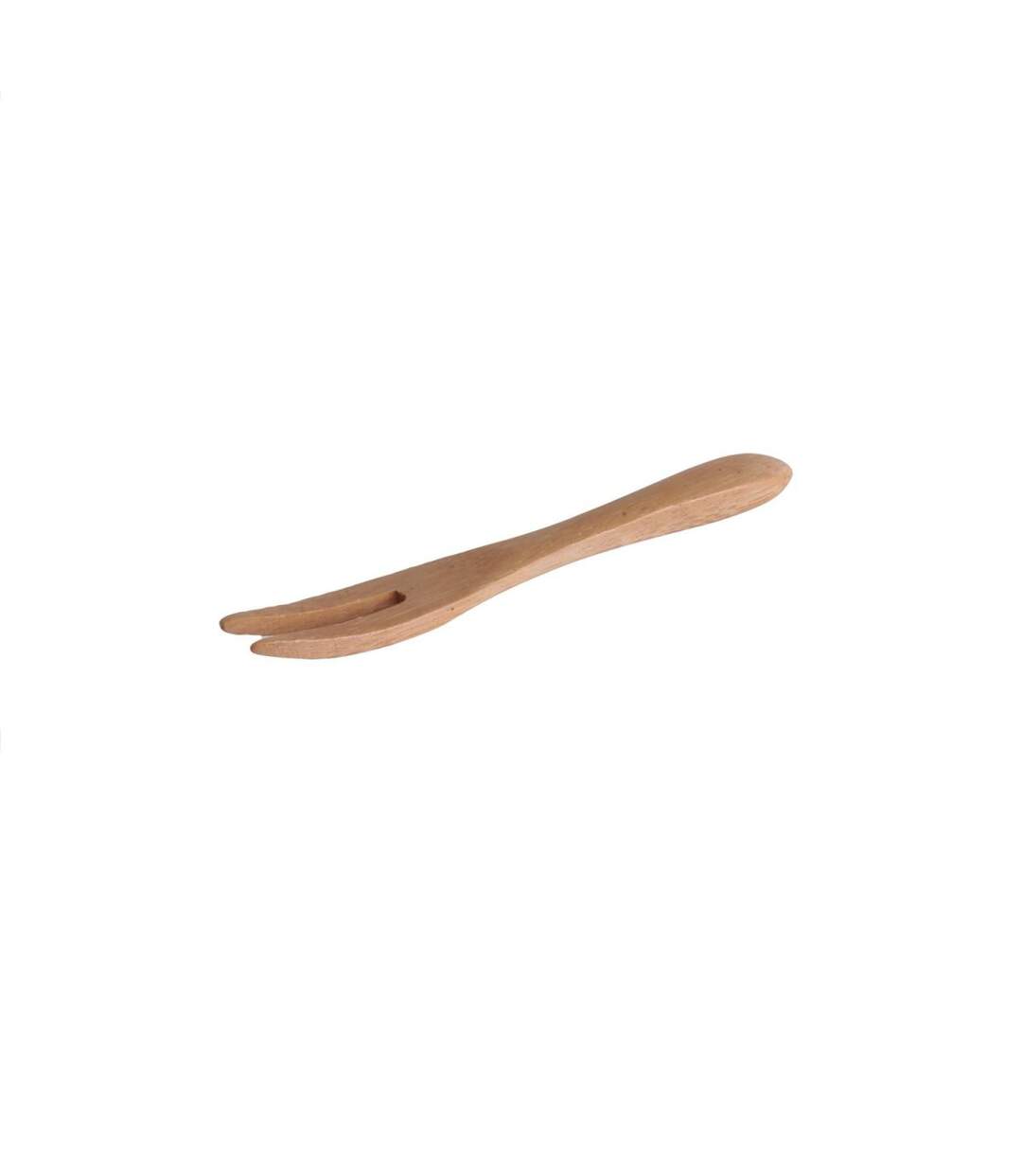 Lot de 4 Fourchettes 2 Dents Eco 9cm Naturel-2