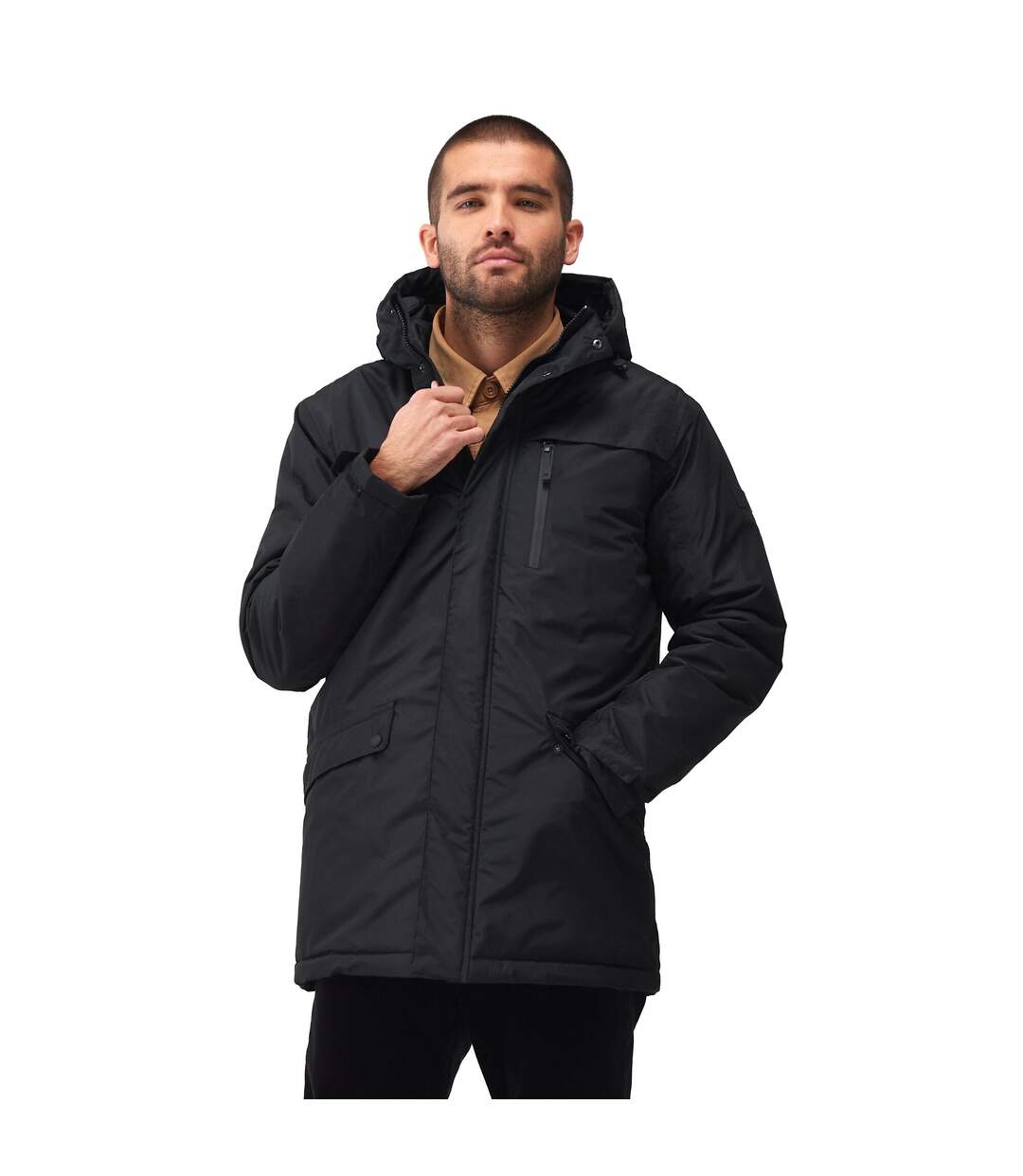 Mens penbreak waterproof jacket black Regatta-4