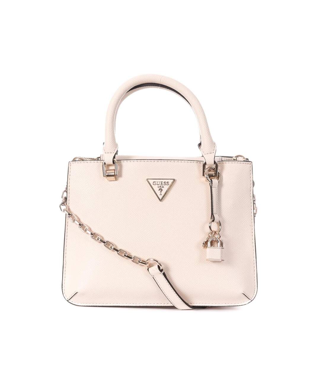 Sac à Bandoulière Beige Femme Guess Nelka - Taille unique-1