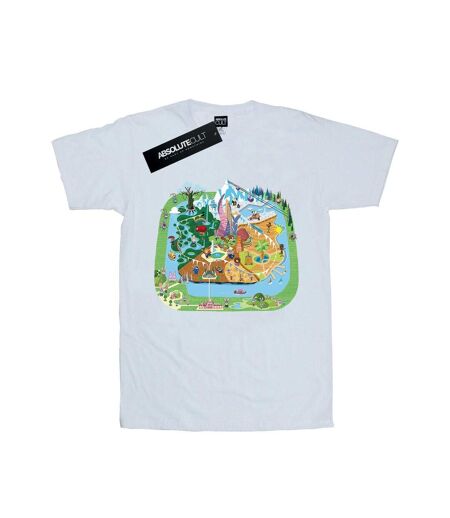 Disney Femme/Les femmes Zootropolis City Cotton Boyfriend T-Shirt (Blanc) - UTBI51778