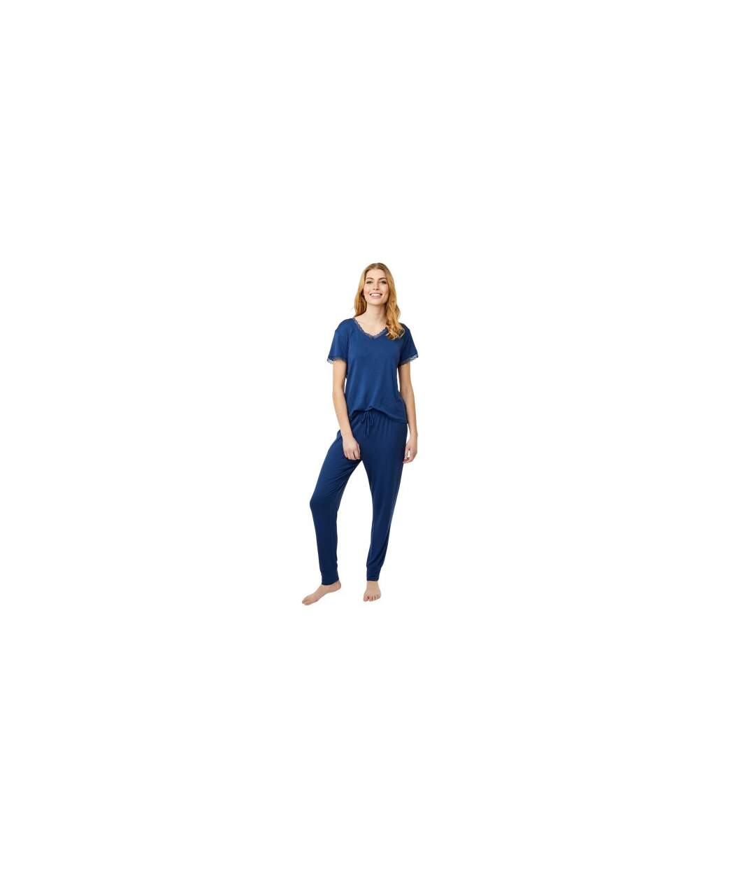 Pantalon De Jogging Motif/style Uni Johanne Femme Bleu Marine Pastel CCDK Copenhagen-1