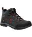 Chaussures Montantes De Randonnée Holcombe Homme Gris Foncé Rouge Regatta-1