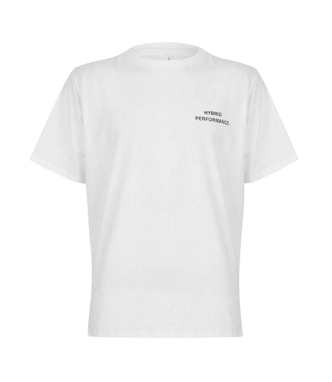T-shirt Manches Courtes Homme Blanc Hybrid Performance-2