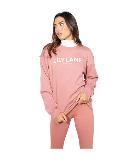 Sweat Valeria Femme Rose Foncé Lily Lane