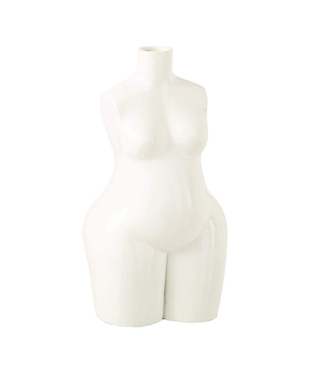 Vase Design Corps Femme 47cm Blanc-1