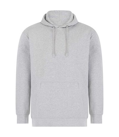 Sweat à capuche adulte gris chiné SF