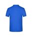 Polo Motif/style Uni Homme Bleu Roi Blanc James And Nicholson-2