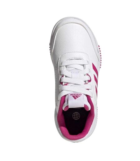 Girls Tensaur Trainers White Pink Adidas