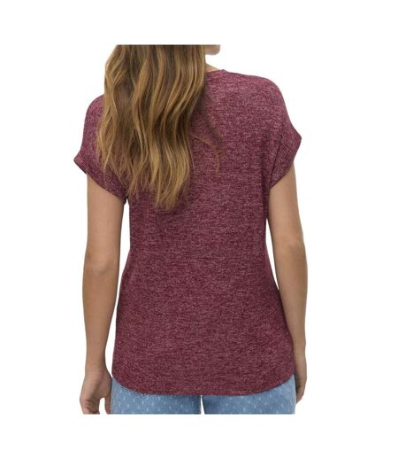 T-Shirt rouge chiné femme vero moda brianna 10291353