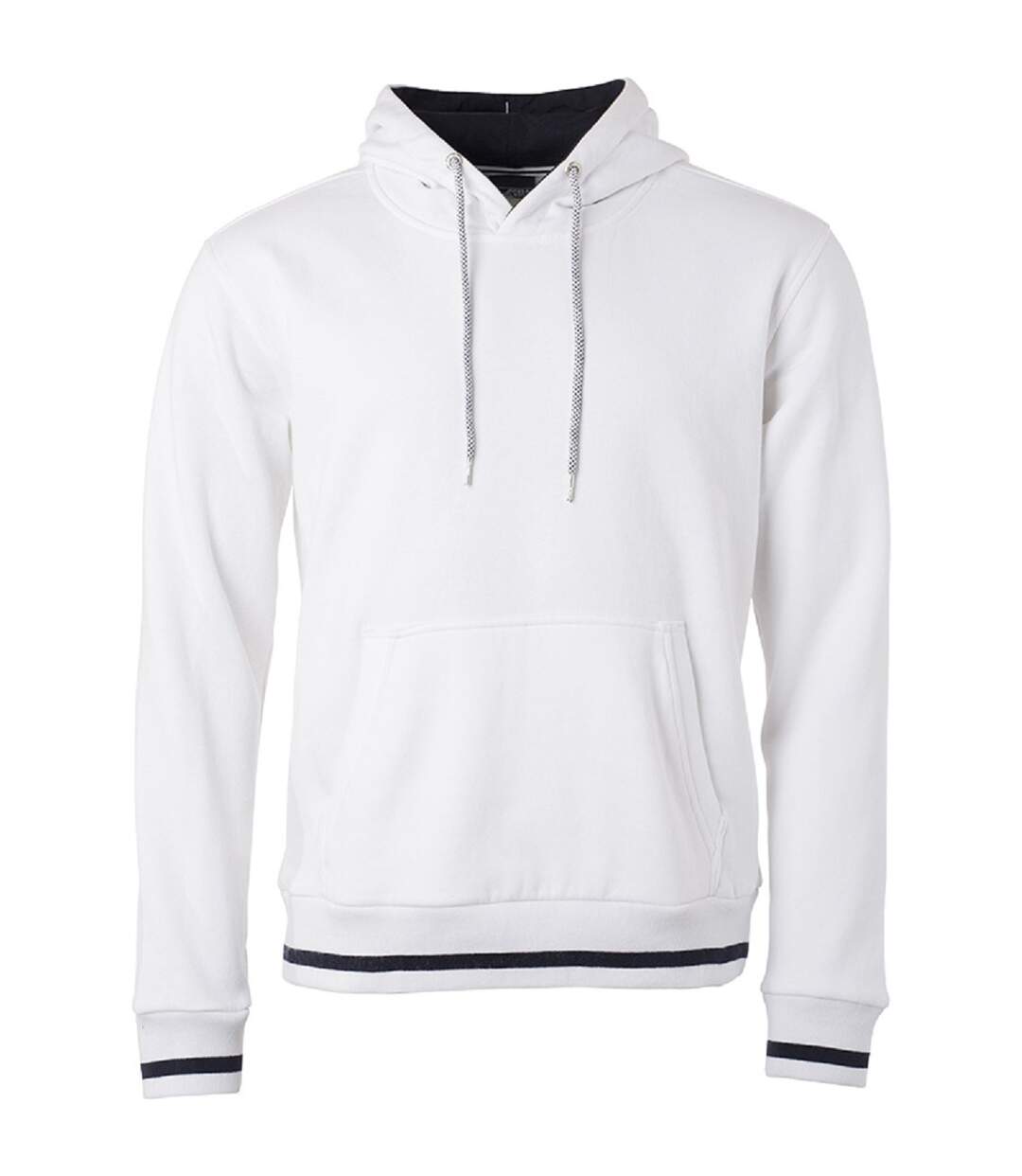 Sweat shirt à capuche homme - JN778 - blanc