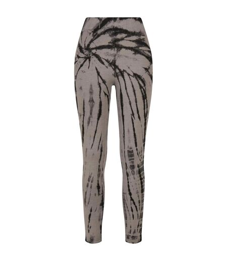 Legging Motif/style Tie-dye Femme Noir Anthracite Urban Classics