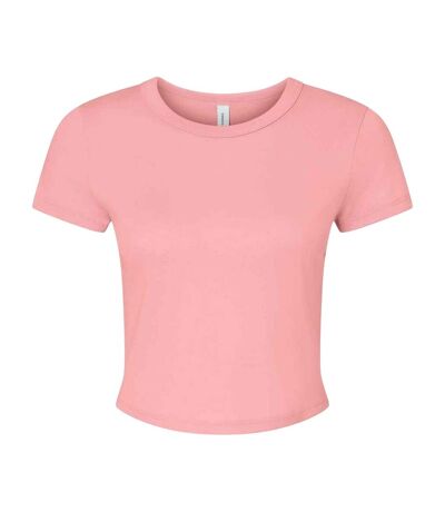 Haut court femme rose uni Bella + Canvas