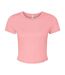 Haut court femme rose uni Bella + Canvas