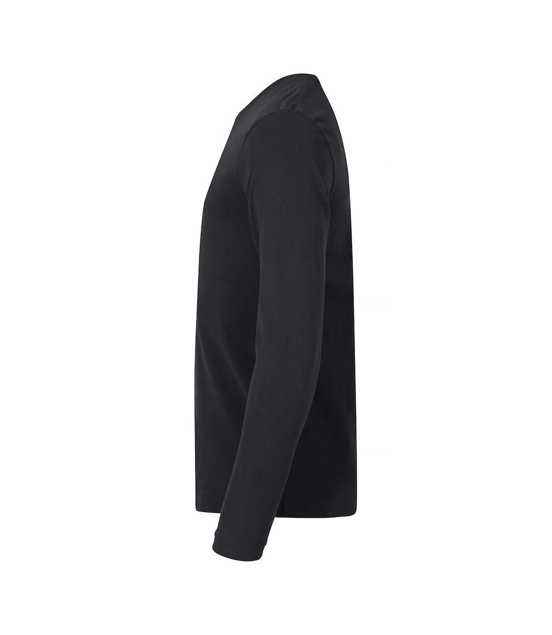 Mens Premium Long-sleeved T-shirt Black Clique-3