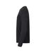 Mens Premium Long-sleeved T-shirt Black Clique-3