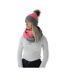 HyFASHION Womens/Ladies Luxembourg Luxury Snood (Coral/Charcoal) (One Size)