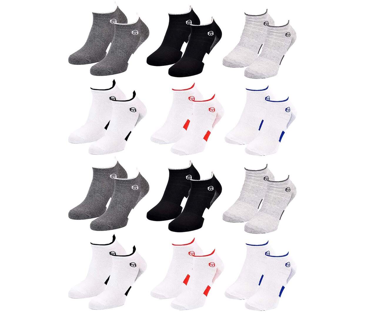 Chaussettes SERGIO TACCHINI SNEAKER 12 Pcs 3047-2