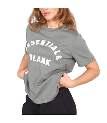 Womens/ladies Oversized Boyfriend T-shirt Sage Blank Essentials