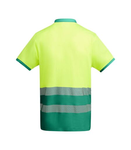 Polo Haute Visibilité Atrio Homme Vert Jaune Fluo Roly Workwear