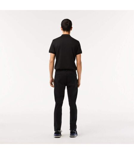 Mens Organic Cotton Slim Chinos Black Lacoste