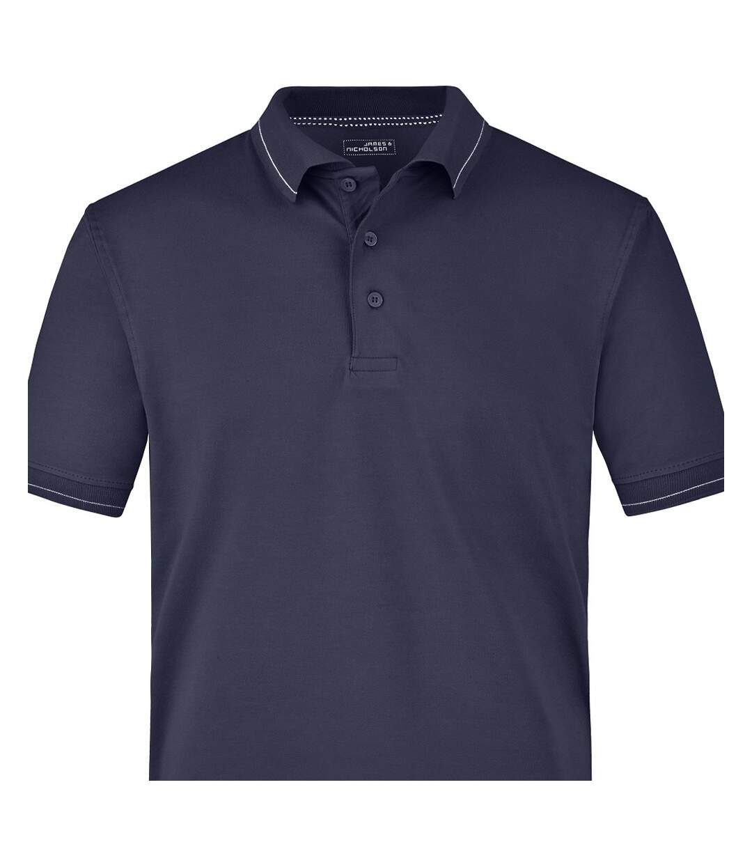 Polo Homme Bleu Marine Blanc James And Nicholson-2