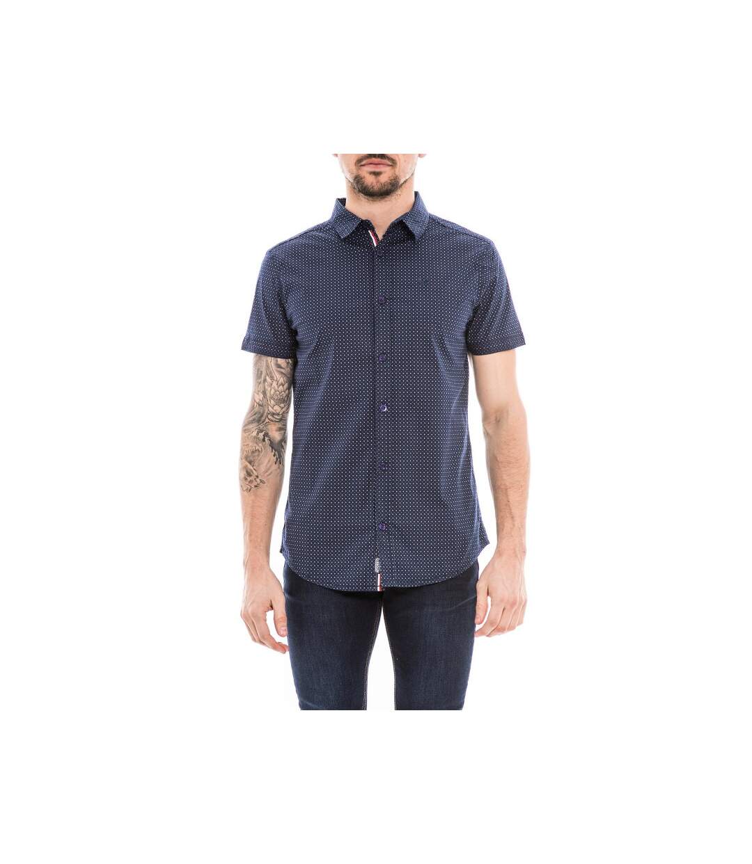 Chemise micro motif imprimé DASTIS