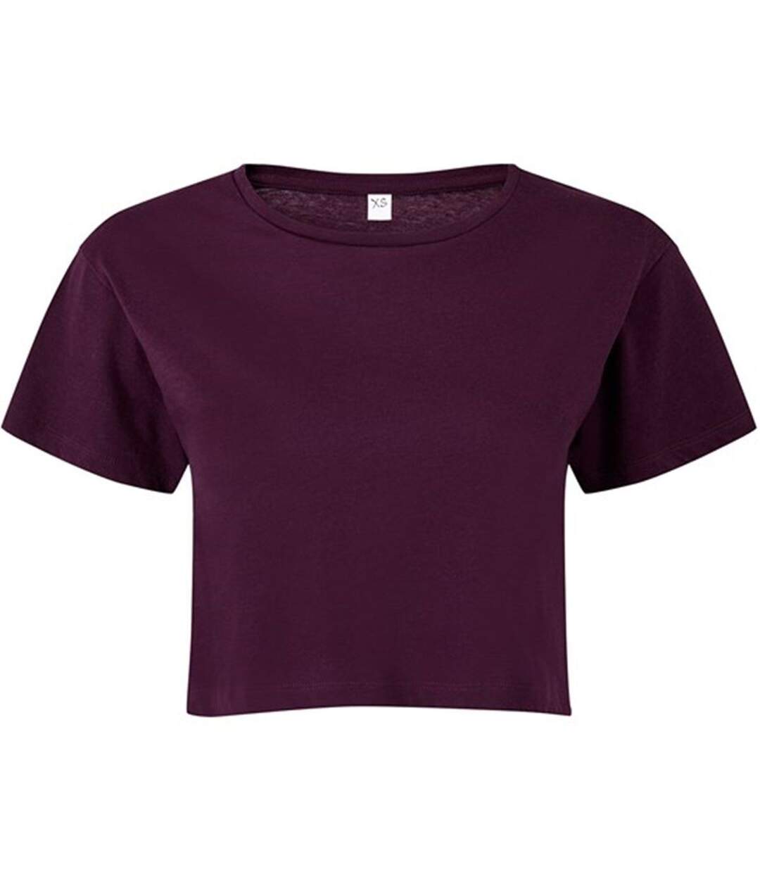 T-shirt court crop top - Femme - TR019 - violet mulberry