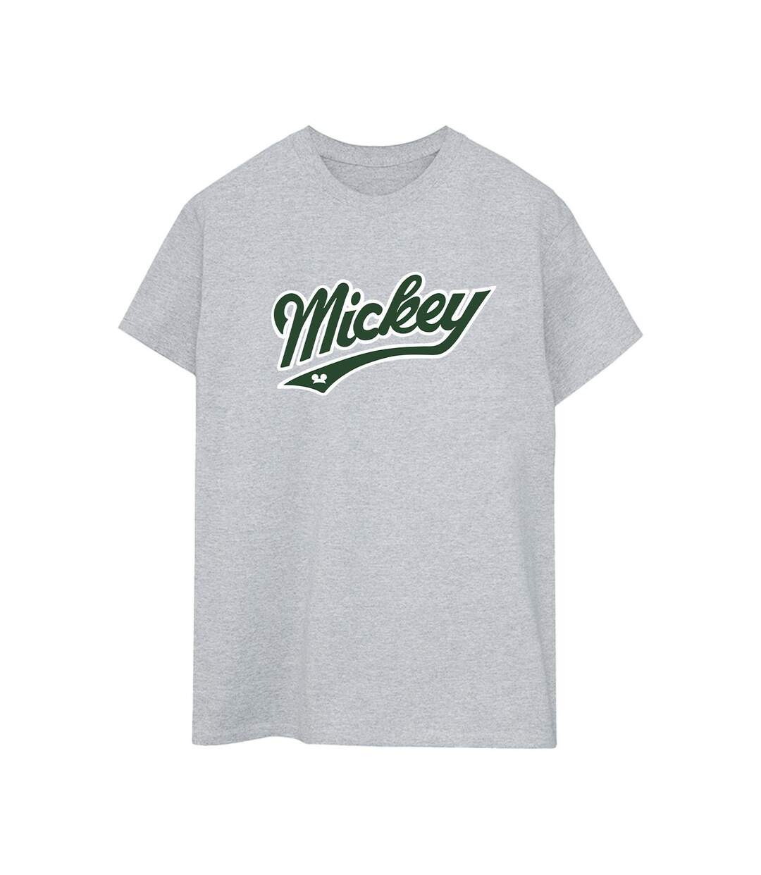 Disney Femme/Les femmes - Mickey Mouse - T-shirt boyfriend en coton gras (Gris sportif) - UTBI38198-1