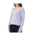 Pull bleu femme tommy hilfiger vneck-1