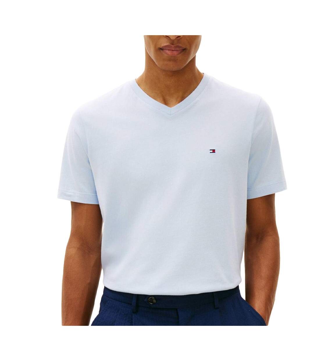 T-Shirt bleu homme tommy hilfiger essential-1