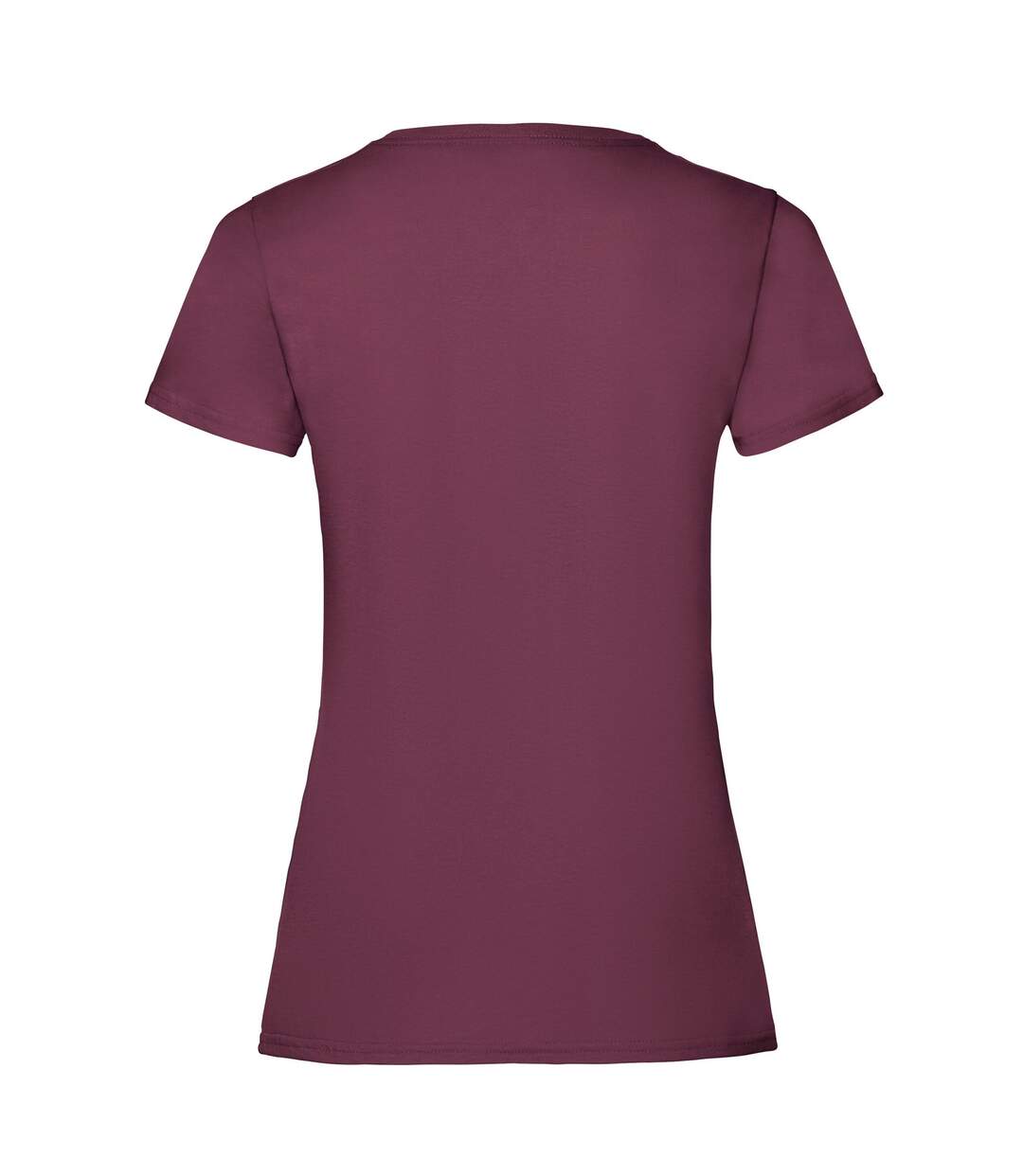 T-shirt femme bordeaux Fruit of the Loom-2